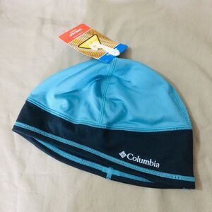 NEW Columbia Omni-Heat Infinity Beanie Blue Black Unisex S/M Thermal Winter Hat